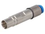 Pin mamă Han-Modular pentru cablu OD 4mm alamă 10bar drept