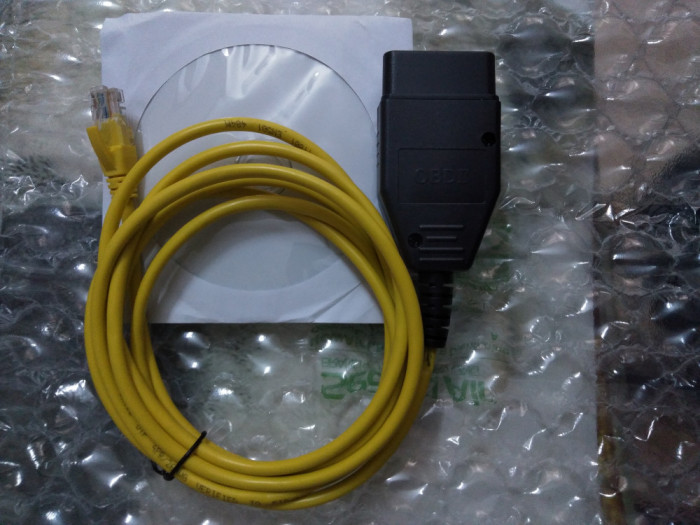 Interfata diagnoza BWM ENET ISTA E-SYS ICOM Ethernet to OBD noua