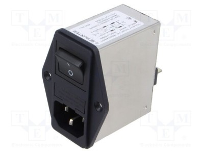 Conector IEC 60320 FKID Filter C14 2A STD SCHURTER foto