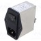 Conector IEC 60320 FKID Filter C14 2A STD SCHURTER