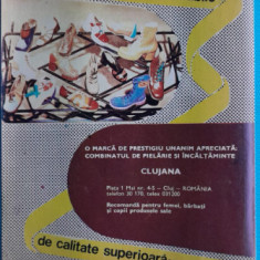 1974 Reclamă Fabrica incaltaminte CLUJANA, comunism, epoca aur 24 x 20 moda CLUJ