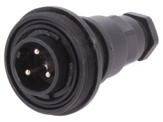 Conector circular mufă tată 3 pini filet exterior PX0732/P