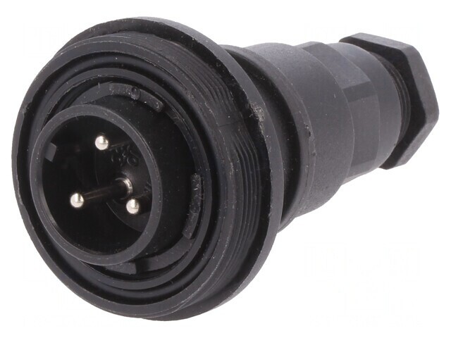 Conector circular mufă tată 3 pini filet exterior PX0732/P