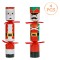Set Crăciun Crackers, Moș Crăciun și Spărgătorul de Nuci, 4 Bucăți, Multicolor