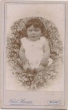 Fotografie CDV Interbelica: Copil Mic, Atelier Karl Hauser Reisach, Germania