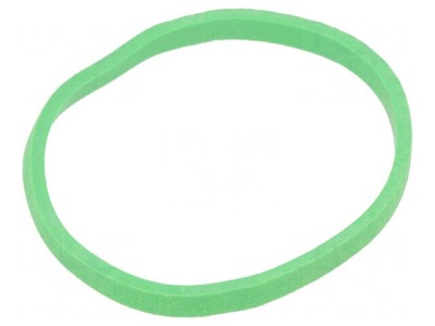 Inele elastice cauciuc 3mm x 1.5mm verde foto