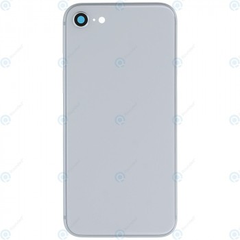 Capac baterie cu cadru (FĂRĂ LOGO) argintiu pentru iPhone 8
