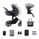 Carucior 2 in 1 Kinderkraft Prime 2, shadow grey