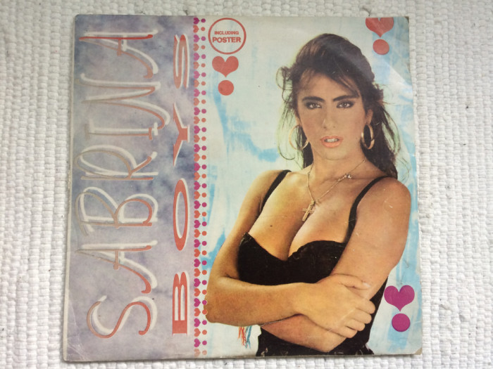sabrina boys 1992 disc vinyl lp muzica italo pop disco electrecord fara poster