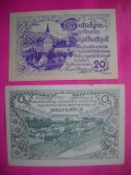 HOPCT BANCNOTA NOTGELD NR 73 ENGELHARTSZELL - SET 2 BUC -20 SI 50 HELLER 1920 -AUSTRIA-UNC