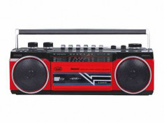 Radiocasetofon portabil RR 501 BT FM, Bluetooth, MP3, USB, rosu Trevi foto