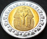 Cumpara ieftin Moneda exotica bimetal 1 POUND - EGIPT, anul 2008 *cod 1932 B, Africa