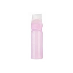 Sticlă pentru aplicarea produselor de păr, plastic, roz, 150 ml
