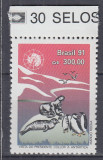 BRAZILIA 1991 VIZITA PRESEDINTELUI COLLOR IN ANTARTICA MNH, Nestampilat