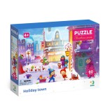 Puzzle - Orasul pregatit de iarna (60 piese), Dodo