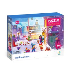 Puzzle - Orasul pregatit de iarna (60 piese)