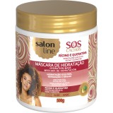 Masca Sos Ulei Ricin Si Keratina Par Cret Salon Line 500Ml