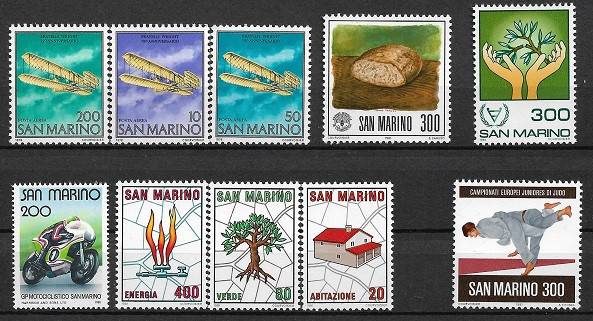 C692 - lot San Marino timbre neuzate,serii complete
