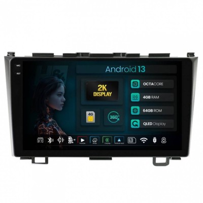 Navigatie 2K Honda CRV (2006-2012) 4GB RAM Android 13 Octacore Slot Sim 4G DSP GPS Wi-FI Carplay Android Auto USB Bluetooth Waze Touchscreen 9.5 Inch foto