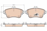 Set placute frana fata TRW GDB1933