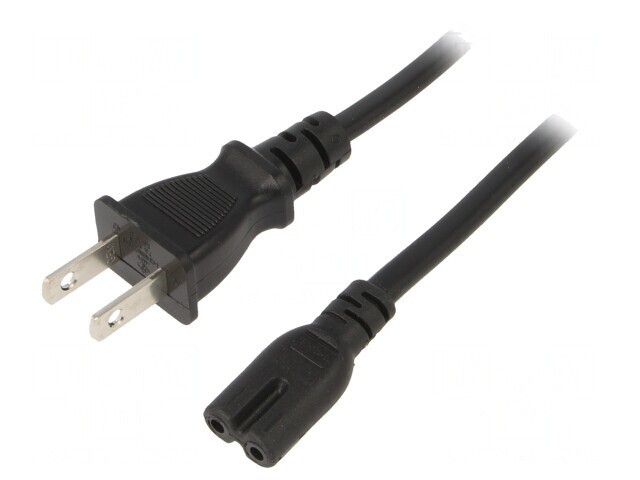 Cablu Alimentare IEC C7 - NEMA 1-15 1.8m 7A
