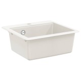 vidaXL Chiuvetă Alb 470 x 440 mm Granit 42028407