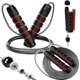 Coarda de sarit pentru exercitii cu maner din spuma, Leantoys