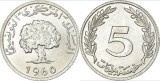 Tunisia 1960 - 5 millimes, circulata