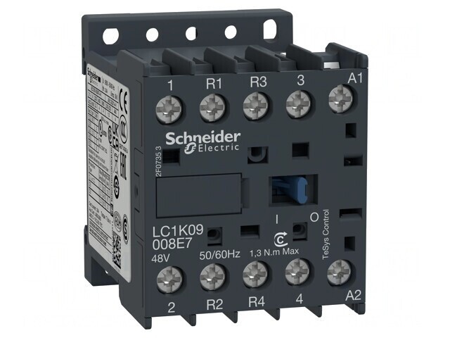 Contactor 4-pol NC x2 NO x2 110V 9A TeSys K