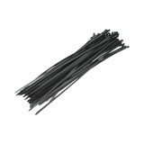 Fasete colier din plastic negre 9x750 mm, set 100 bucati