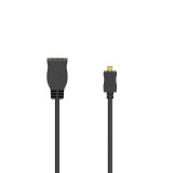 Cablu adaptor HDMI Hama, mufa tata D - mama A, Ethernet, 0.1 m