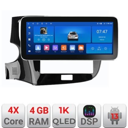 Navigatie Mitsubishi Oultander 2020- K-1230-20 Edotec 4+64 12.3 inch Incell 1K android Wifi 5Ghz gps internet 32 CarStore Technology
