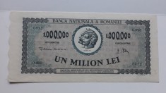 1000000 lei 1947 consecutive - seria O. 0663 - 0312-0313-0314 - 900 lei