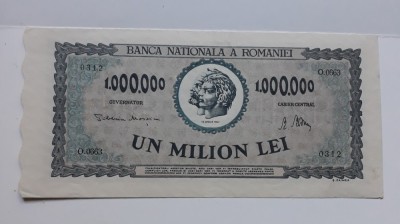 1000000 lei 1947 consecutive - seria O. 0663 - 0312-0313-0314 - 900 lei foto