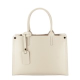 Cumpara ieftin Geanta bej din piele naturala, 8969 122, 23x32x12.5 cm