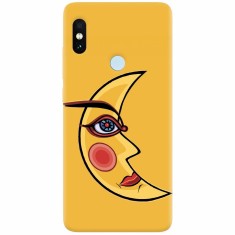 Husa silicon pentru Xiaomi Remdi Note 5 Pro, Yellow Moon