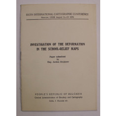 INVESTIGATION OF THE DEFORMATION IN THE SCHOOL - RELIEF MAPS , by ENG. JORDAN STOJANOV , 1976