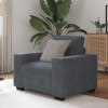 Gossi canapea scaun gri inchis 60 cm catifea