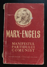 Marx; Engels - Manifestul Partidului Comunist (edi?ia a IV-a; 1953) foto
