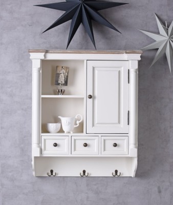Bufet perete Shabby Chic alb HMB185 foto