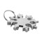 Surubelnita stea multifunctionala tip breloc, IdeallStore&reg;, otel inoxidabil, breloc