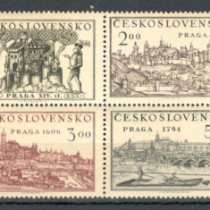 Cehoslovacia.1950 Expozitia filatelica PRAGA bloc 4 XC.203