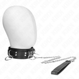 Kink Collar &amp; Gag-Colier Slavery 3 Inele cu Ham 80 cm 53 X 5