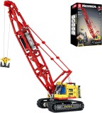 Cumpara ieftin Set construcție macara pe șenile Reobrix RC, vehicul de construcții telecomandat, 1322 piese, 22006, 14+