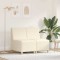 vidaXL Unitate Sofa Modulară Fără Brațe 2 pcs Crem 55 x 74 x 82 cm
