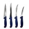 Set profesional de macelarie, transat, injunghiat, filetat, dezosat, 4 cutite, otel carbon
