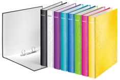 Caiet mecanic Leitz WOW A4 2 inele 25mm carton laminat parțial reciclat