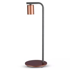 Lampa birou soclu e27 - bronz rosu foto