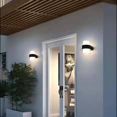 Aplica LED Exterior MIRA, 2 Surse de lumina, Lumina Calda, Negru ModernLight Concept
