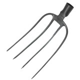 Furca Forjata Gri Carbon 8 inch, 4 dinti, Evotools 634190